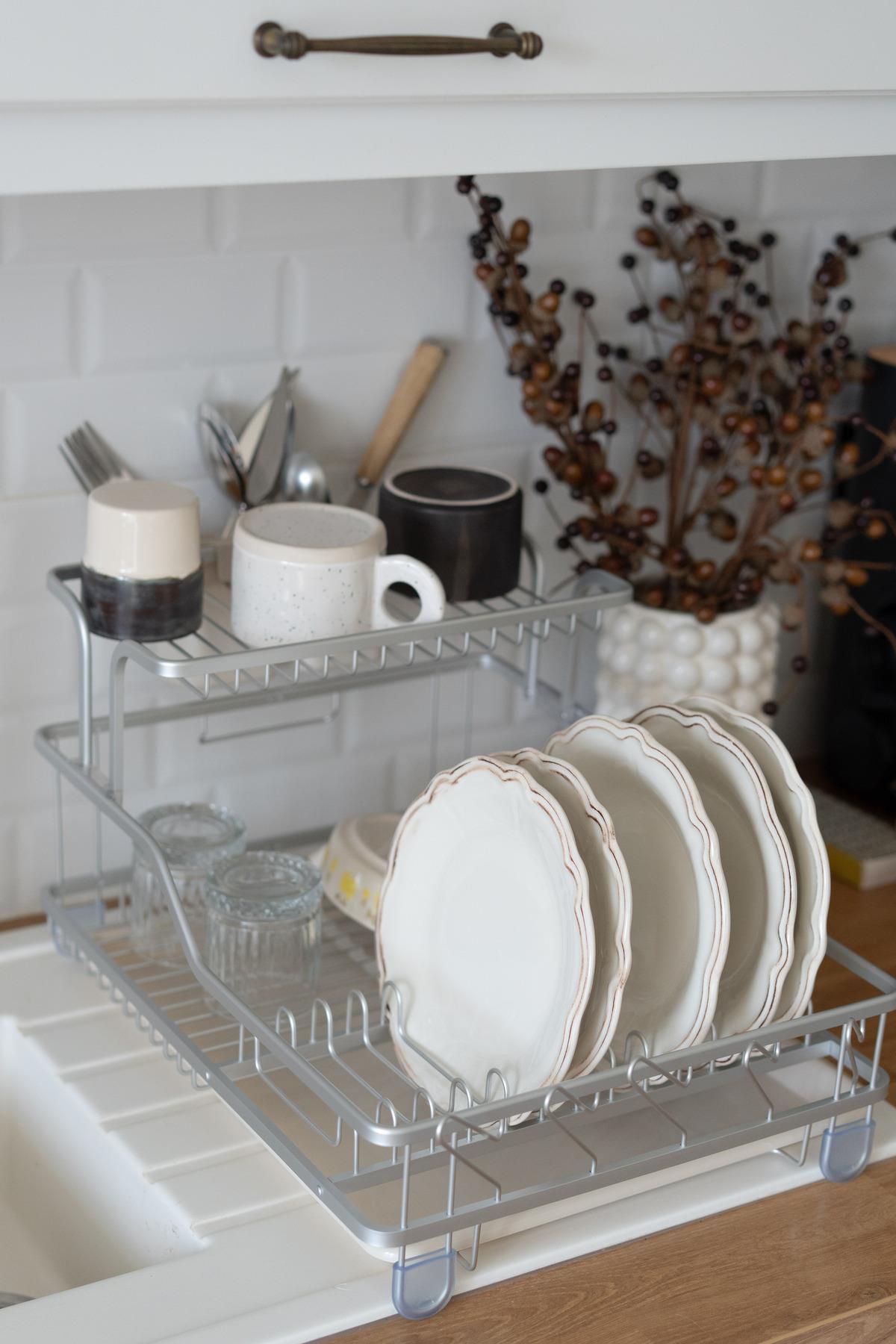 BULL-005 Alüminyum İki Katlı Bulaşıklık (Paslanmaz)