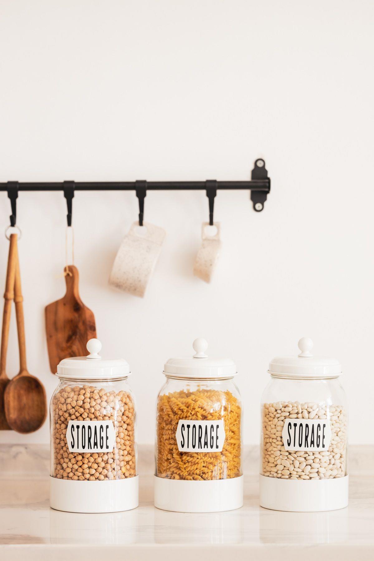 Galvaniz Kaplama Cam Depolama Kavanozu (1500 ml)