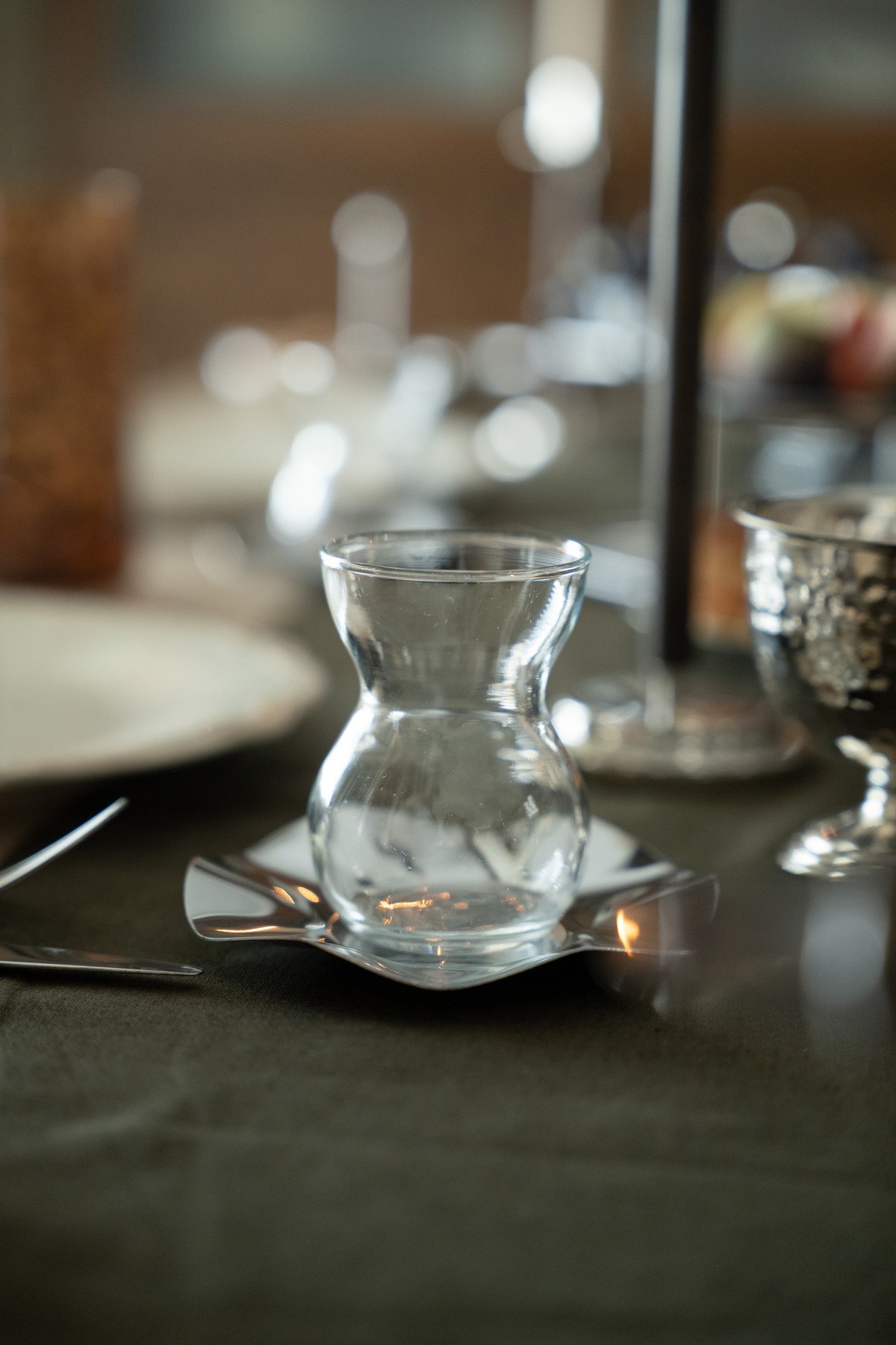 Liva Silver 6'lı Paslanmaz Çelik Çay Tabağı Seti