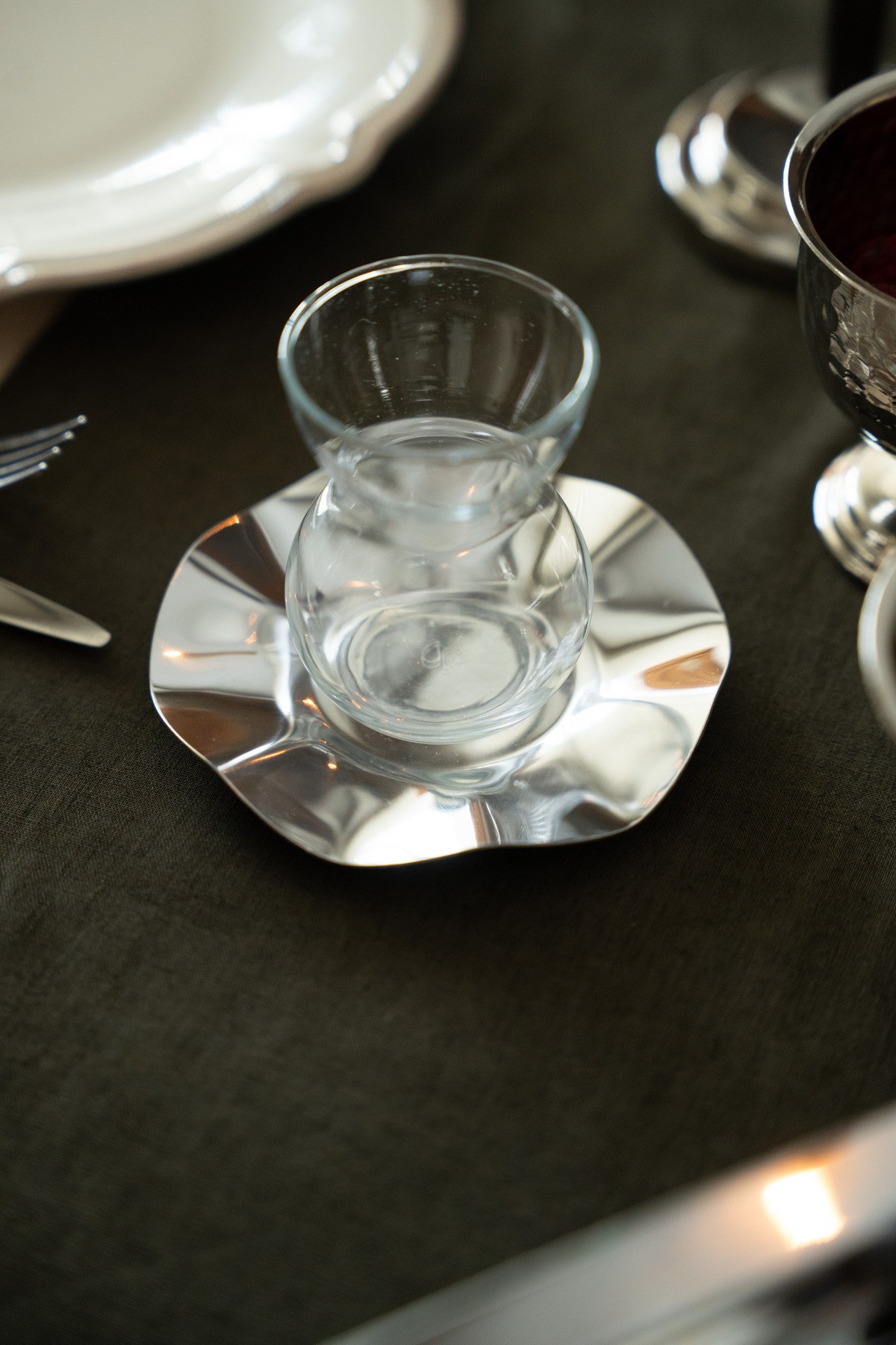 Liva Silver 6'lı Paslanmaz Çelik Çay Tabağı Seti