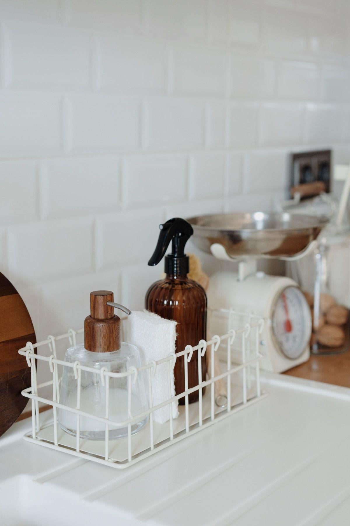 Metal Krem Tel Organizer
