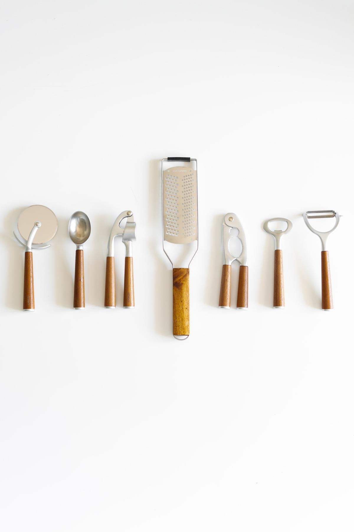 Pratige 7'li Akasya Saplı Mutfak Gereçleri