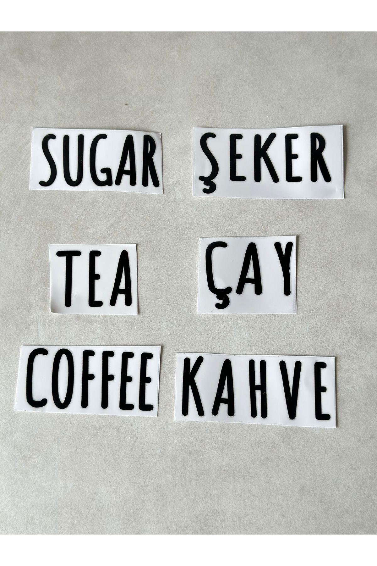 Ring 3'lü Porselen Büyük Boy Kavanoz Seti (6 adet Etiket)