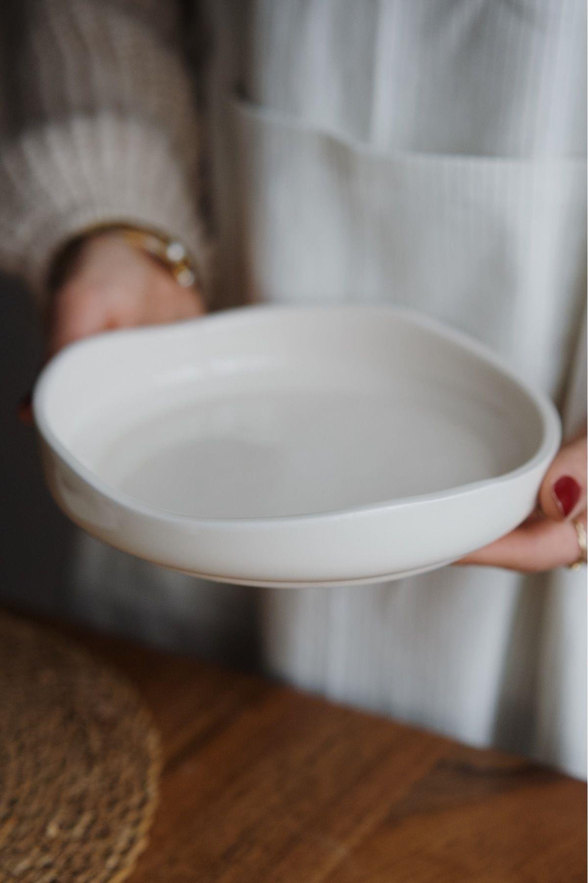 Seramik Amorf Tabak (19cm)