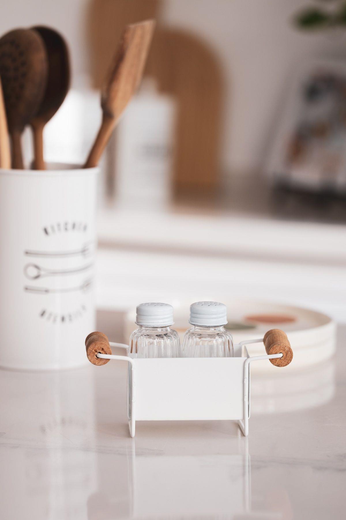 Standlı Tuzluk-Biberlik Seti