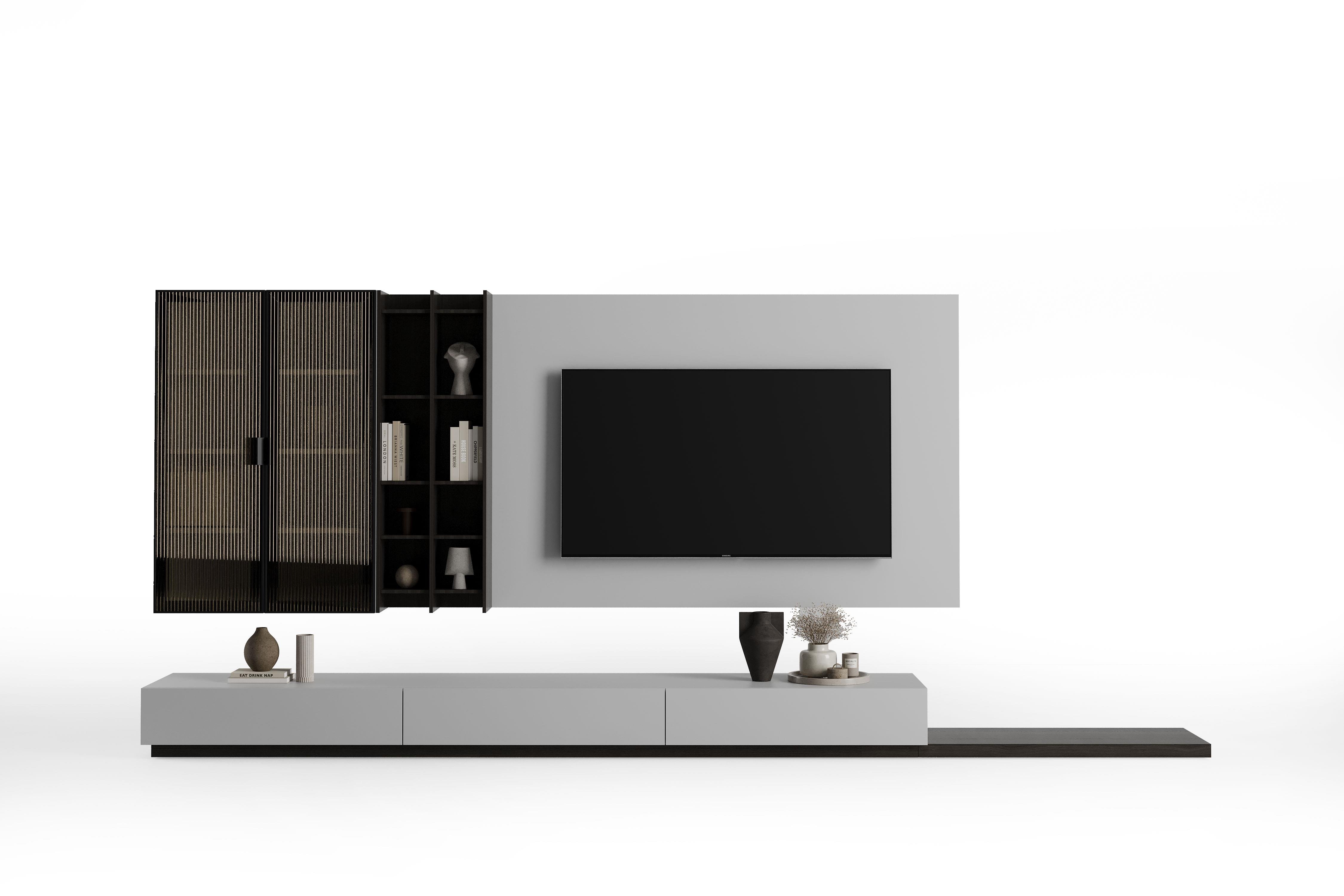 Monza Grey Tv Ünite Takımı