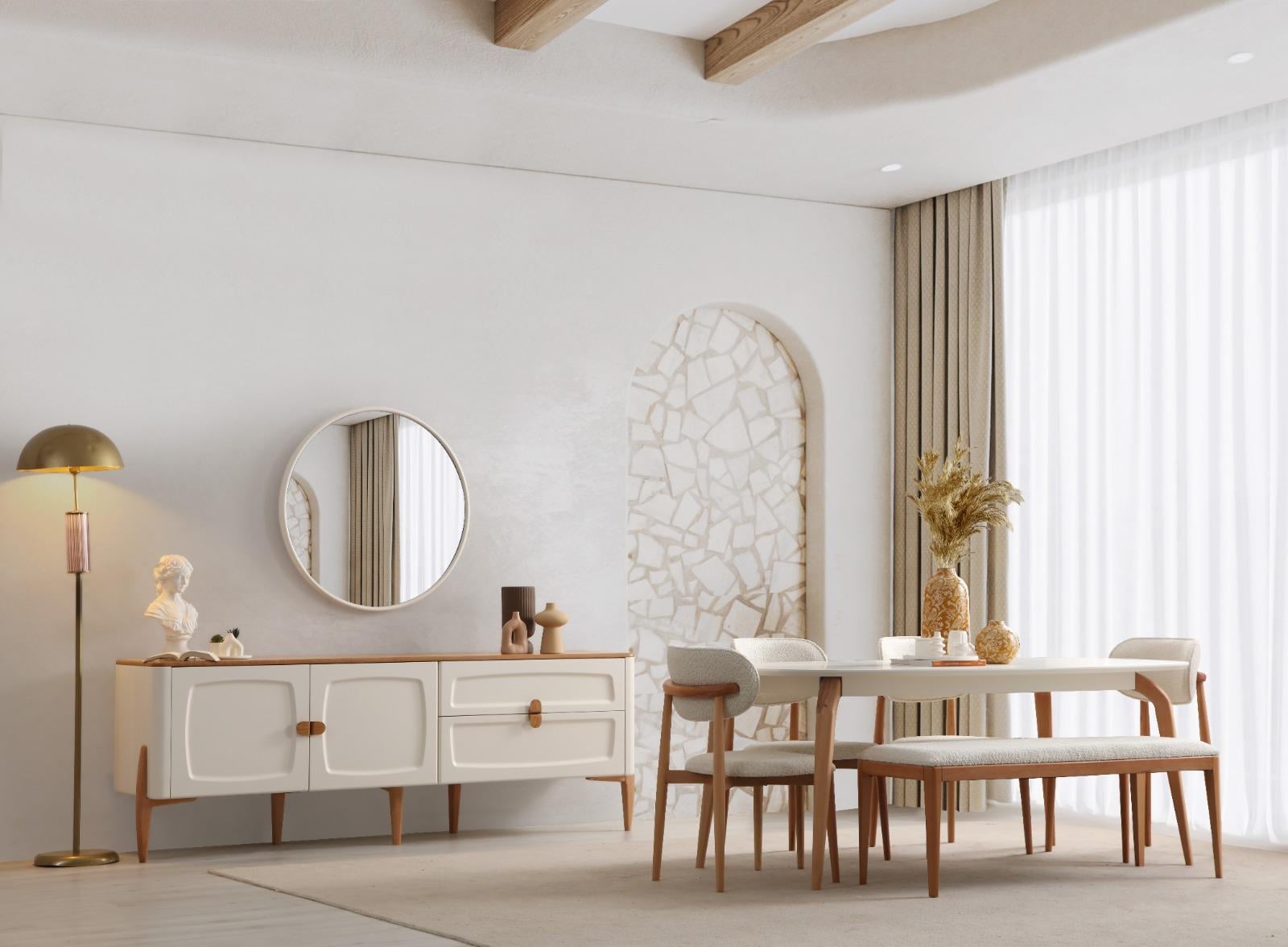 Naturel Yemek Odası Takımı