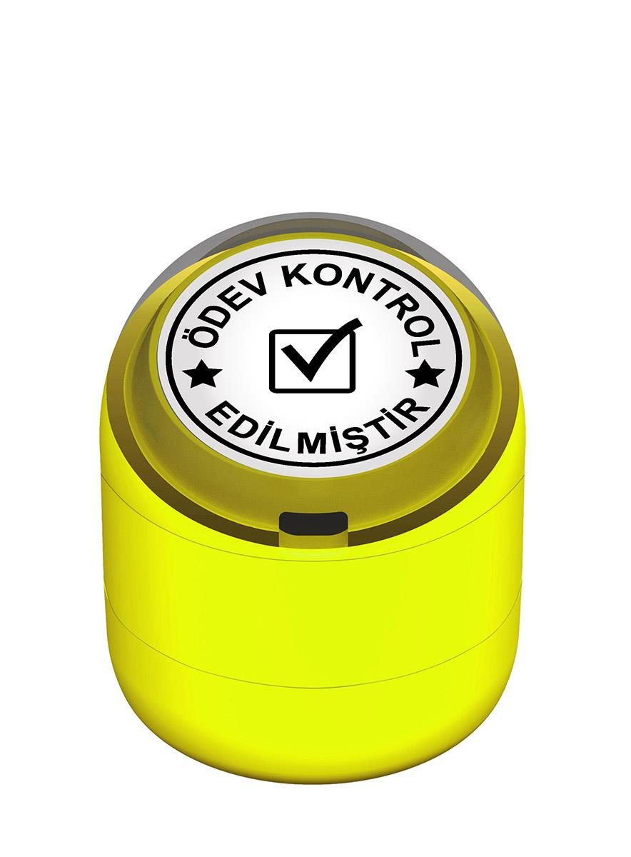 Ödev Kontrol Edilmiştir Motivasyon Kaşesi 22mm Yuvarlak Teknobutik.com'da