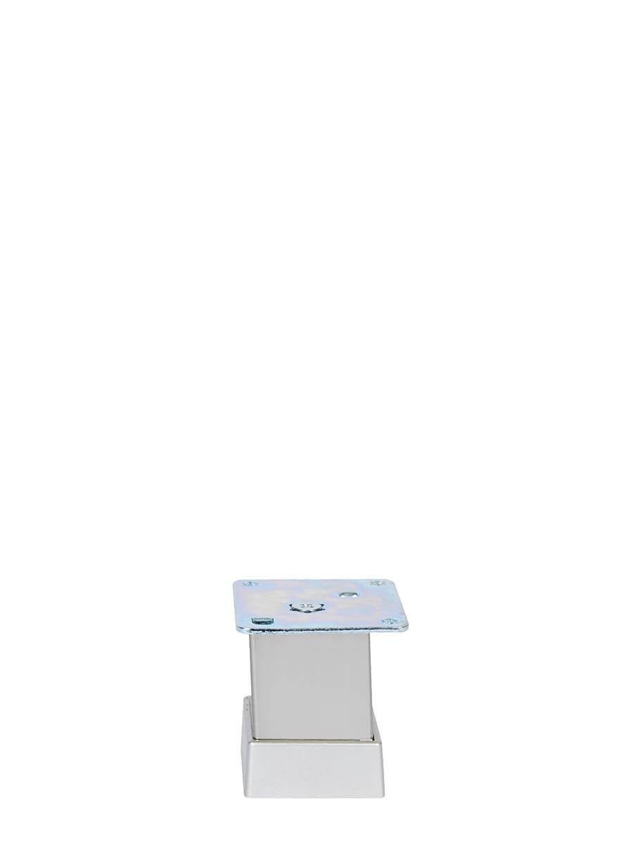 06cm 40x40mm Kare Alüminyum Düz İnoks Baza Ayağı Teknobutik.com'da