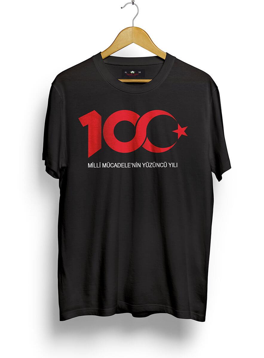 Yüzüncü Yıl Tasarımlı Oversize Kalıp T-shirt Teknobutik.com'da