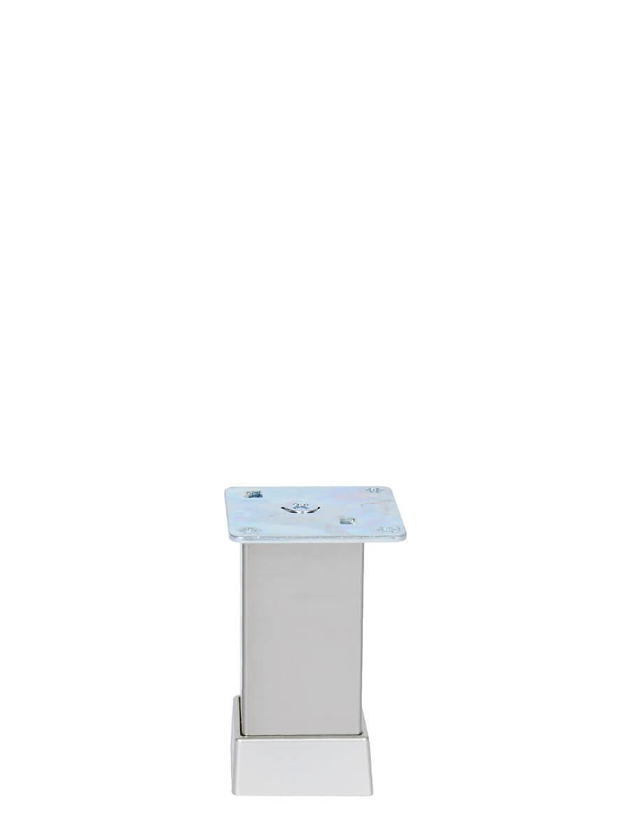 10cm 40x40mm Kare Alüminyum Düz İnoks Baza Ayağı Teknobutik.com'da