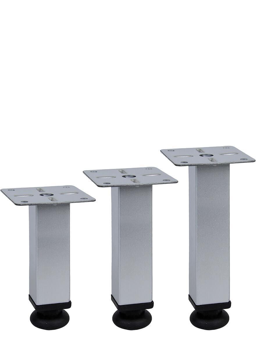 12cm 25mm x 25mm Plastik Pingolu Kare Demir Baza Ayağı Teknobutik.com'da