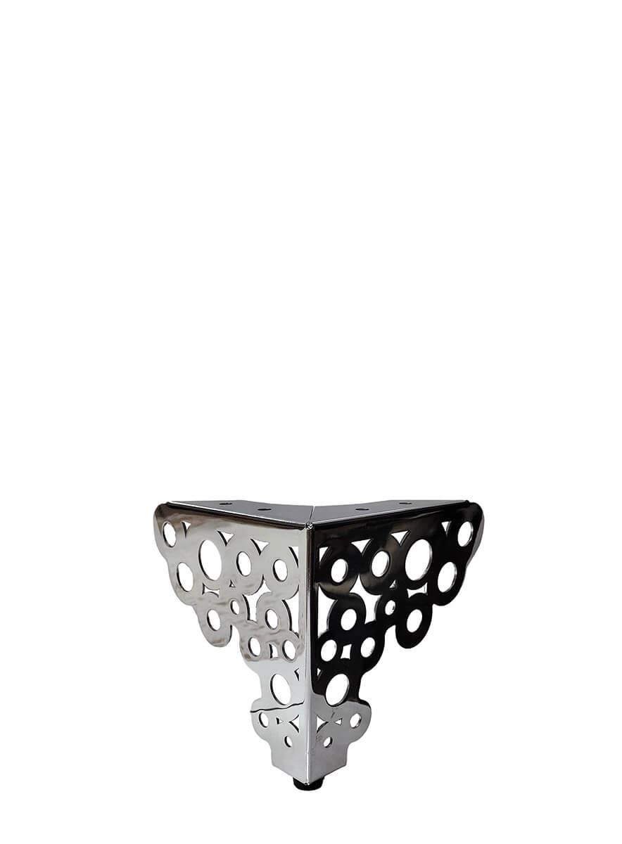 12cm 2mm Köşe Halkalı Saç Mobilya Ayağı Teknobutik.com'da