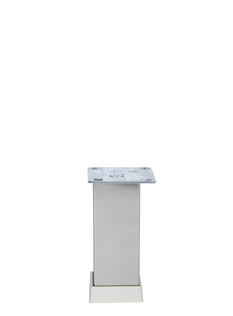 12cm 40x40mm Kare Alüminyum Düz İnoks Baza Ayağı Teknobutik.com'da