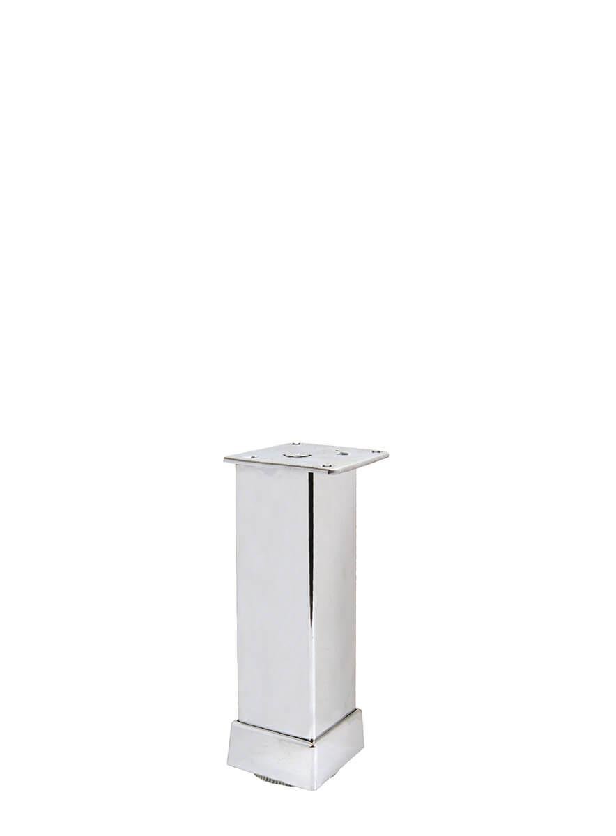 12cm 40x40mm Kare Alüminyum Düz Krom Baza Ayağı Teknobutik.com'da