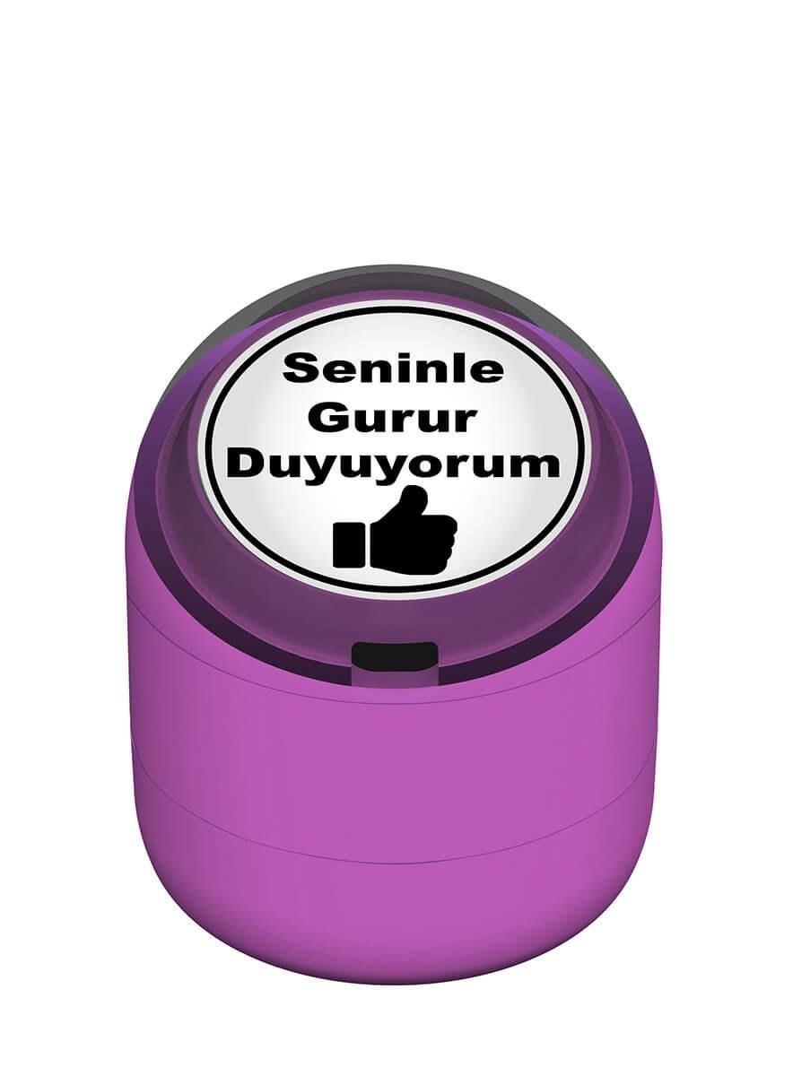 Seninle Gurur Duyuyorum Motivasyon Kaşesi 22mm Yuvarlak Teknobutik.com'da