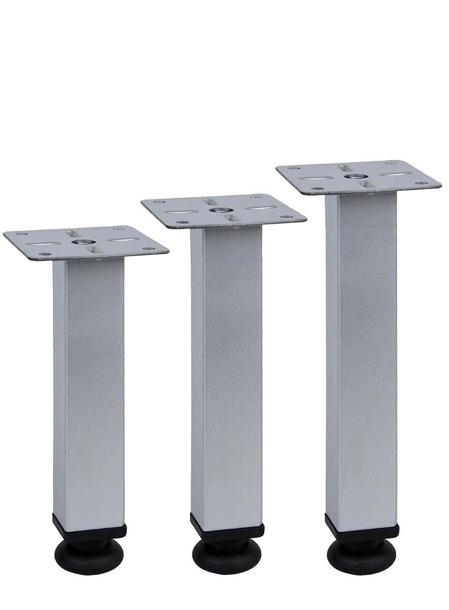 25cm 25mm x 25mm Plastik Pingolu Kare Demir Baza Ayağı Teknobutik.com'da