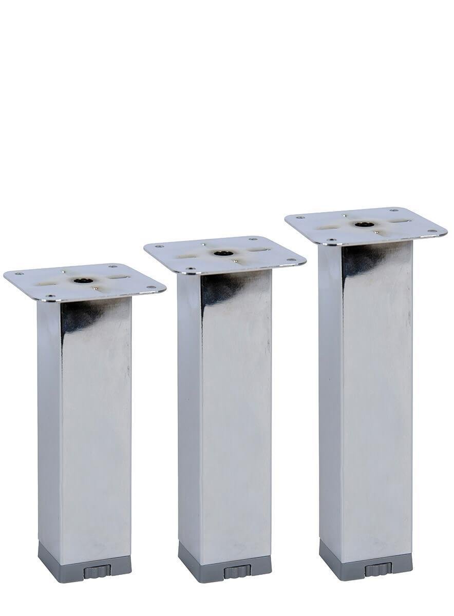 25cm 40mm x 40mm Plastik Pingolu Kare Demir Baza Ayağı Teknobutik.com'da
