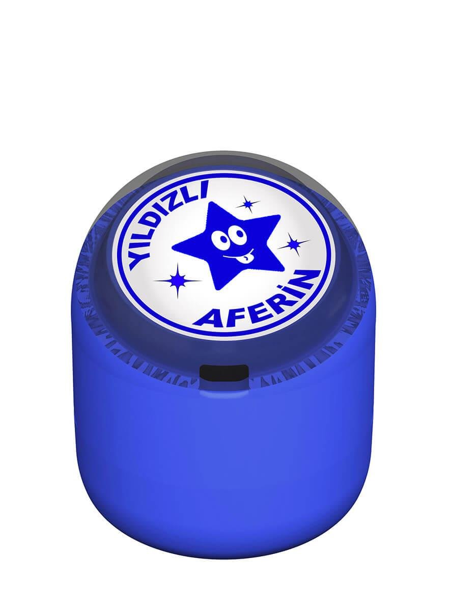 Yıldızlı Aferin Motivasyon Kaşesi 22mm Yuvarlak Teknobutik.com'da