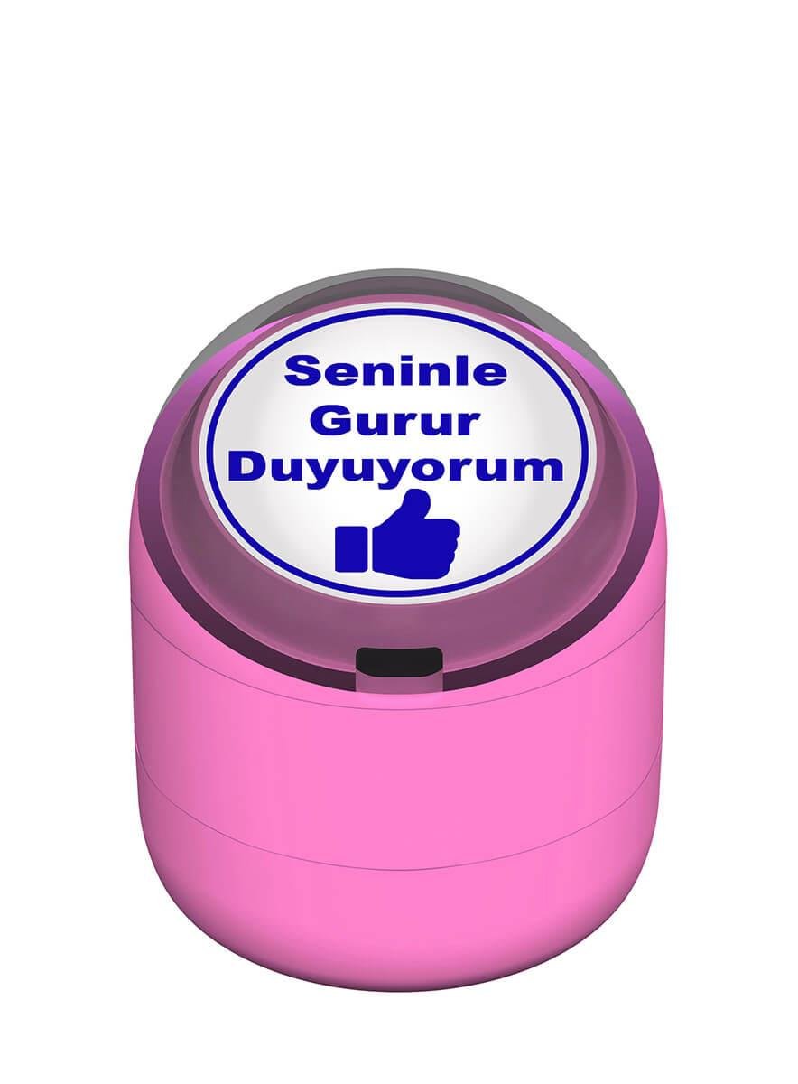 Seninle Gurur Duyuyorum Motivasyon Kaşesi 22mm Yuvarlak Teknobutik.com'da