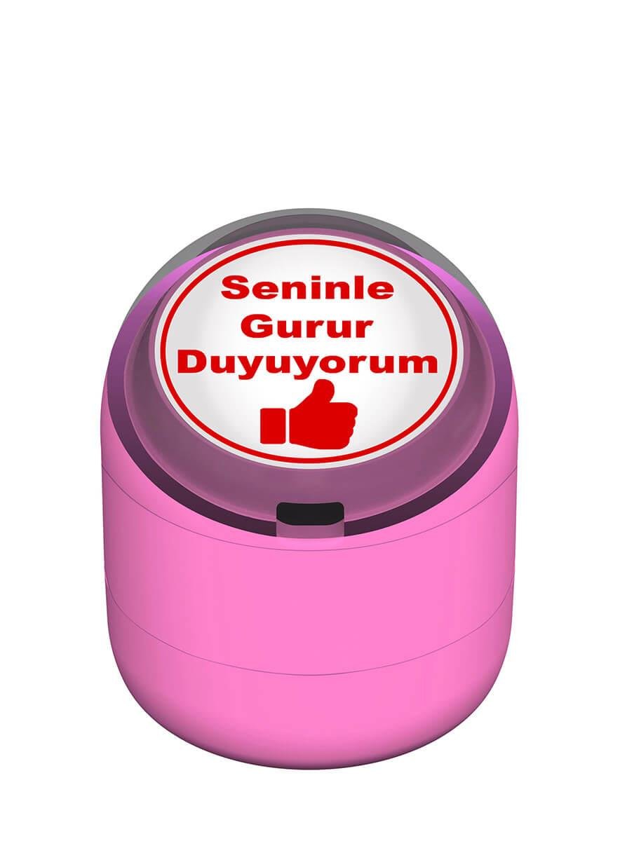 Seninle Gurur Duyuyorum Motivasyon Kaşesi 22mm Yuvarlak Teknobutik.com'da