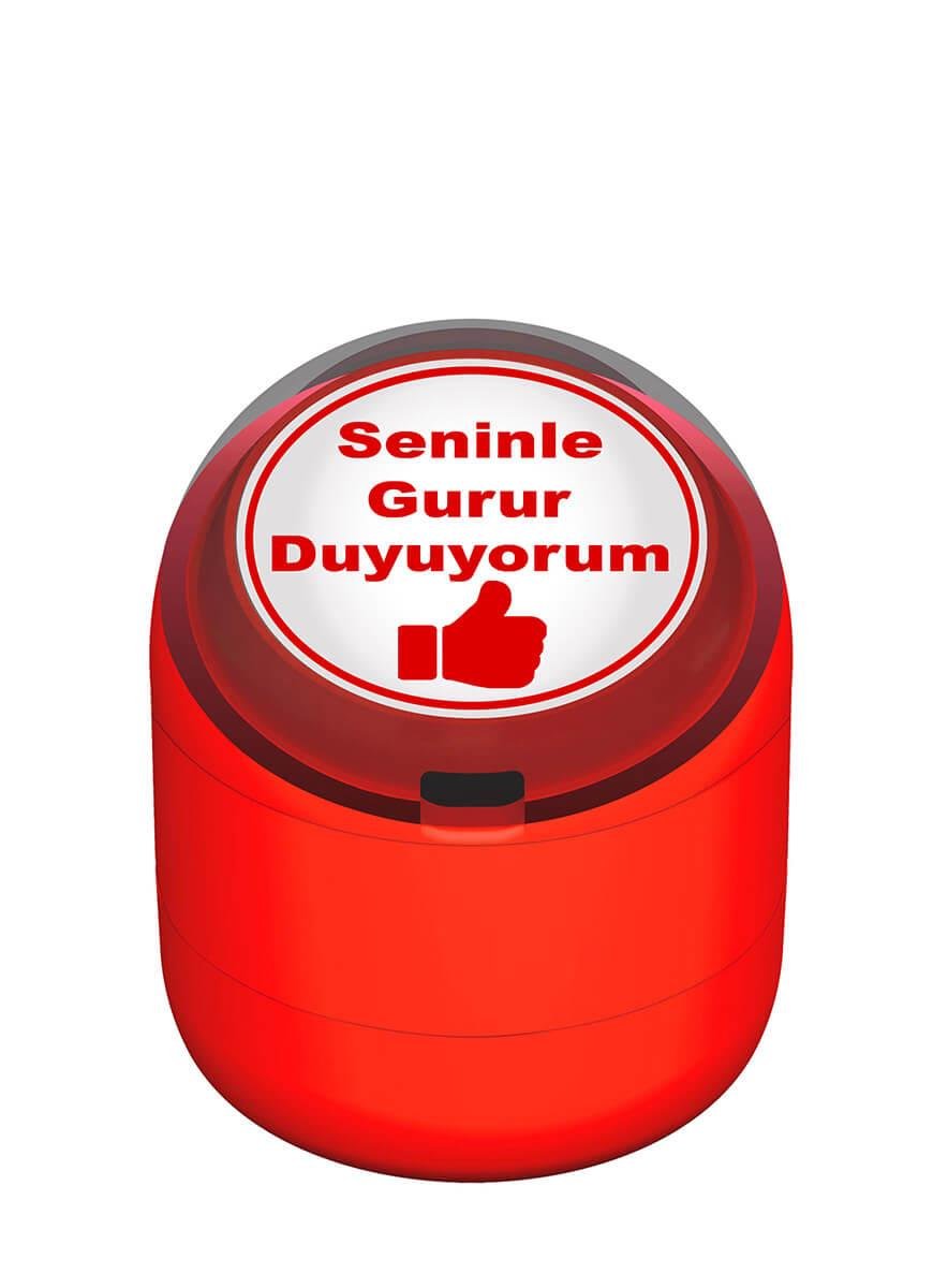 Seninle Gurur Duyuyorum Motivasyon Kaşesi 22mm Yuvarlak Teknobutik.com'da