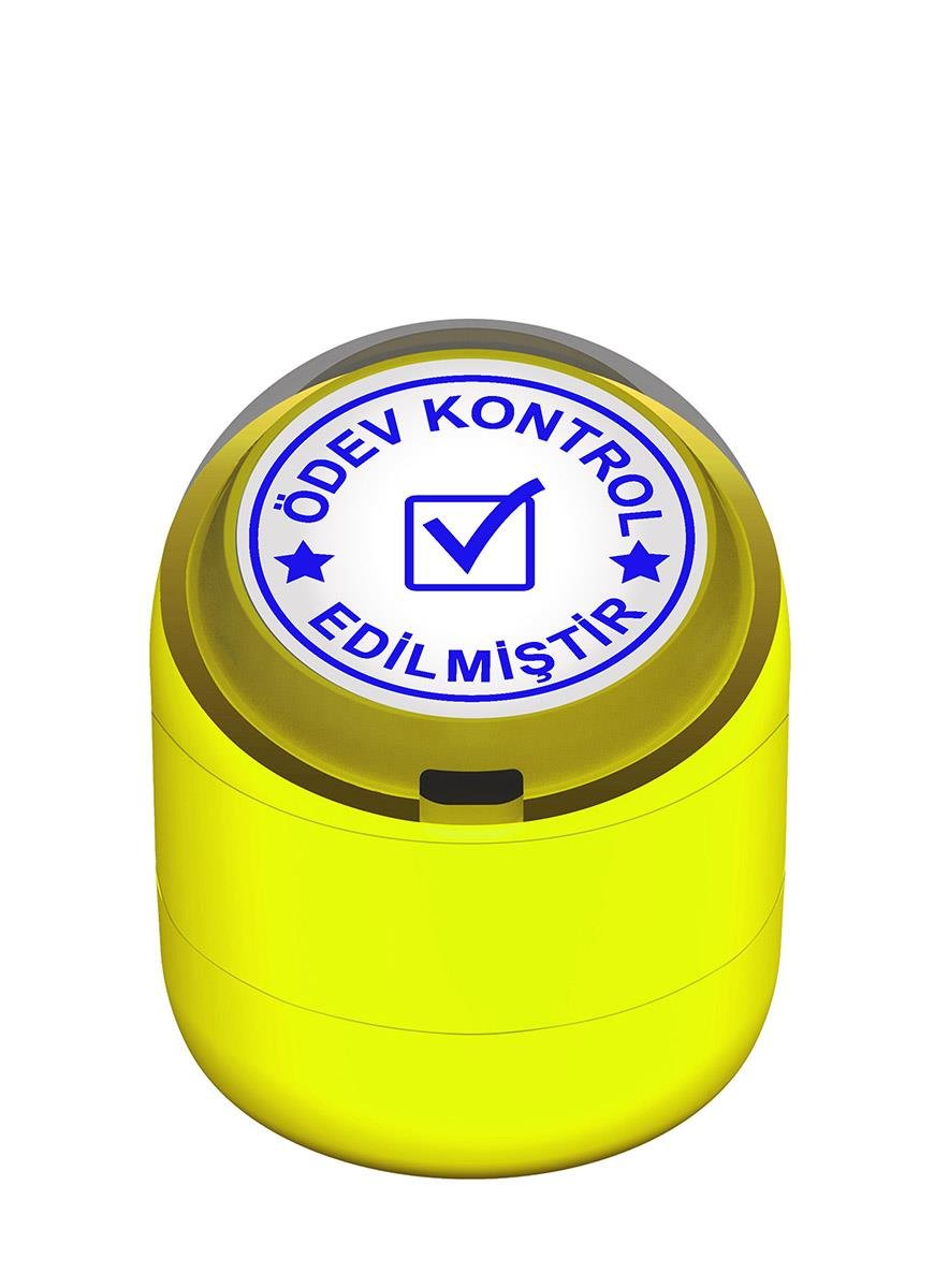 Ödev Kontrol Edilmiştir Motivasyon Kaşesi 22mm Yuvarlak Teknobutik.com'da