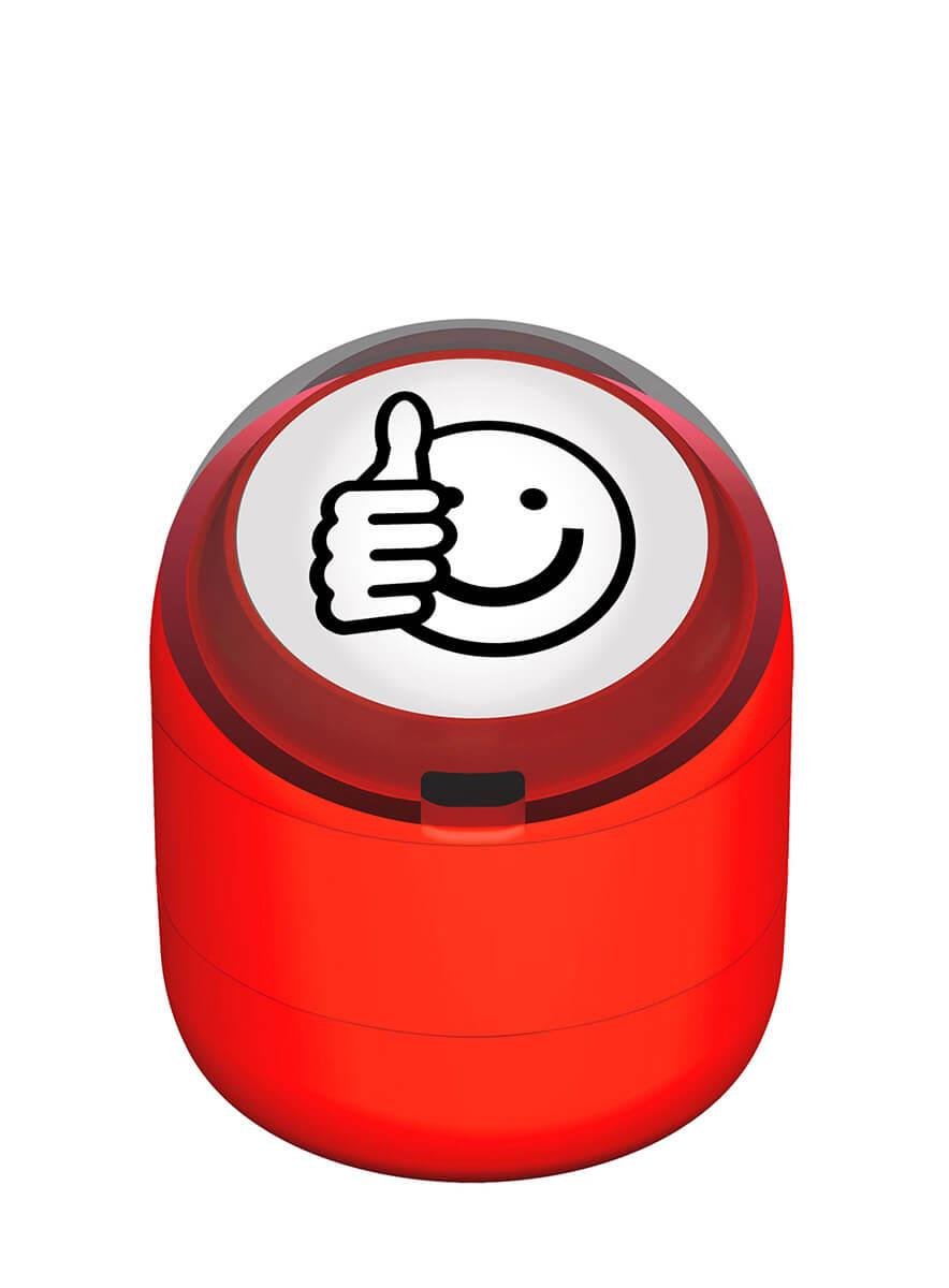 Ok Emojili Motivasyon Kaşesi 22mm Yuvarlak Teknobutik.com'da