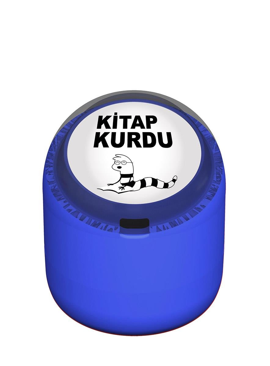 Kitap Kurdu Motivasyon Kaşesi 22mm Yuvarlak Teknobutik.com'da