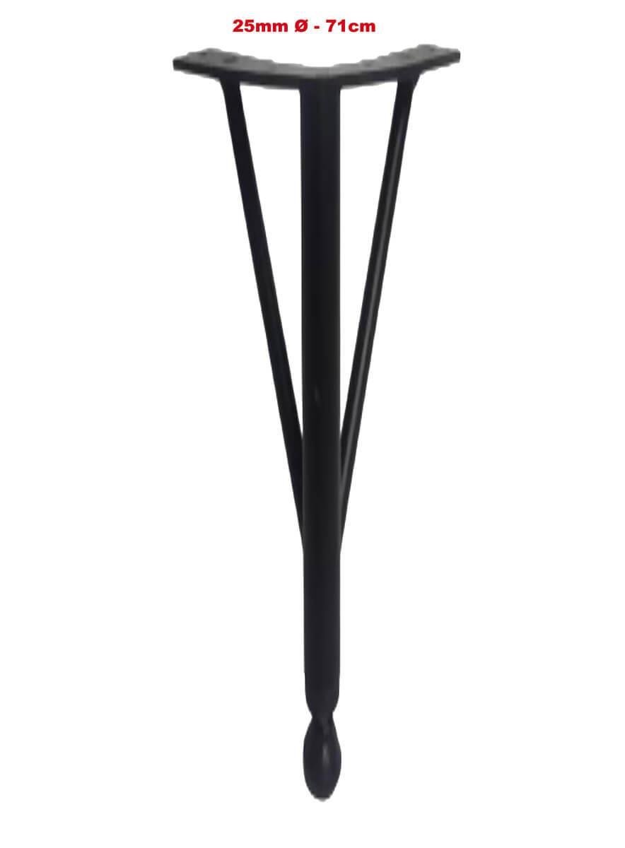 41cm 25mm Ø Üçlü Firkete Masa Ayağı Teknobutik.com'da