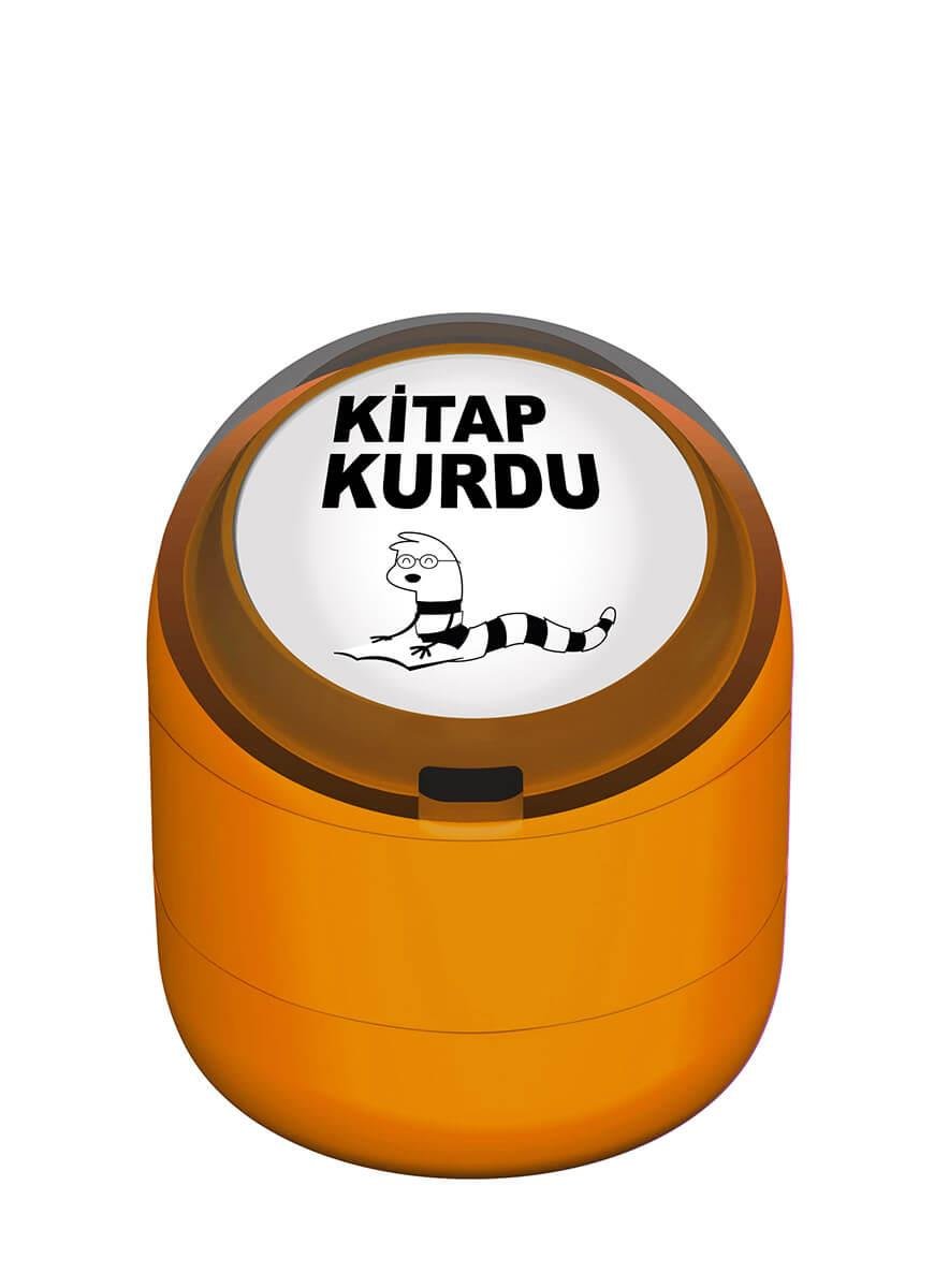Kitap Kurdu Motivasyon Kaşesi 22mm Yuvarlak Teknobutik.com'da