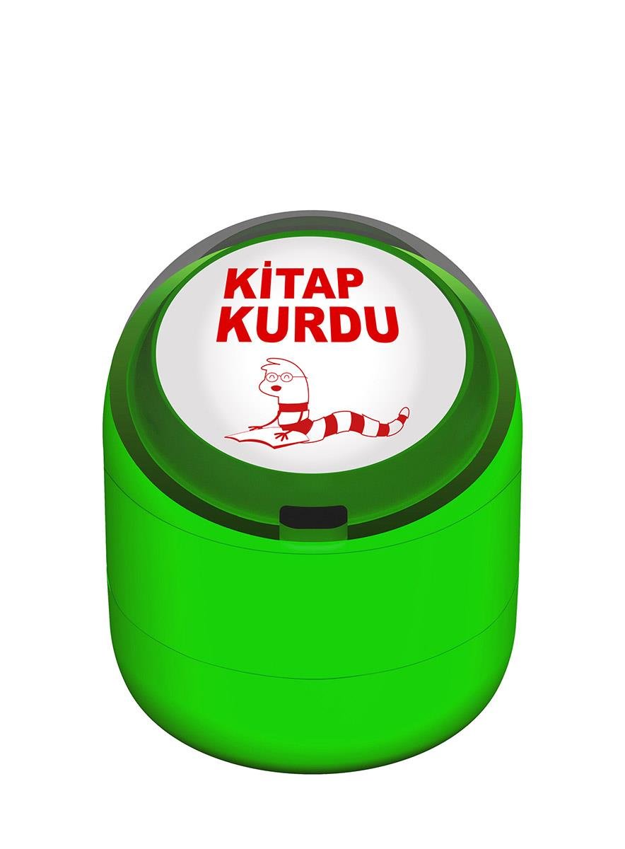 Kitap Kurdu Motivasyon Kaşesi 22mm Yuvarlak Teknobutik.com'da