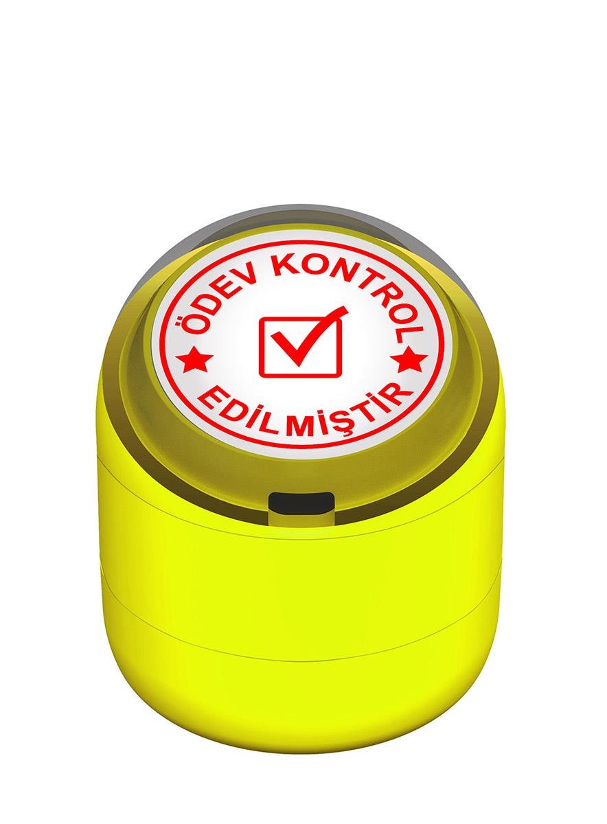 Ödev Kontrol Edilmiştir Motivasyon Kaşesi 22mm Yuvarlak Teknobutik.com'da