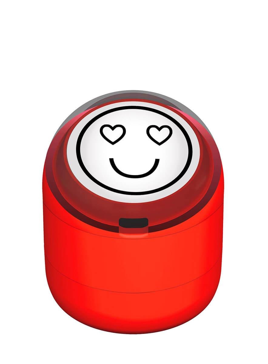 Mutlu Emojili Motivasyon Kaşesi 22mm Yuvarlak Teknobutik.com'da