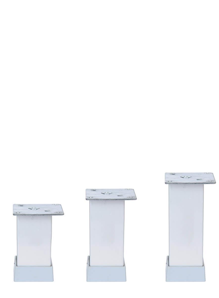 6 cm 40x40mm Kare Alüminyum Düz Mat Eloksal Baza Ayağı Teknobutik.com'da