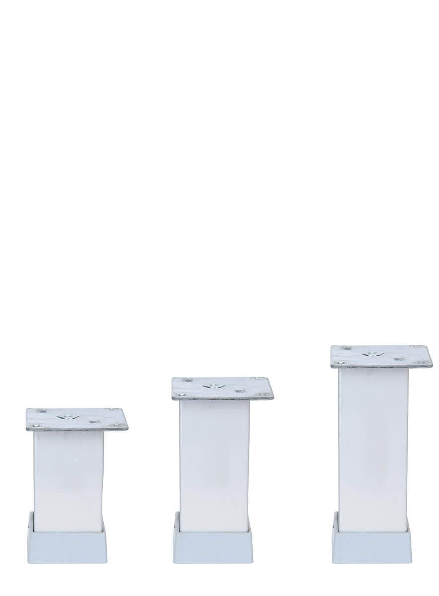 6 cm 40x40mm Kare Alüminyum Düz Mat Eloksal Baza Ayağı Teknobutik.com'da