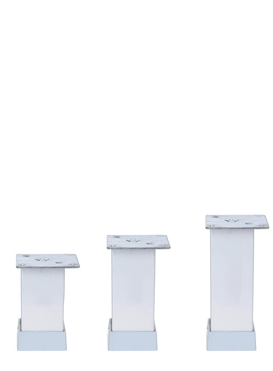 6 cm 40x40mm Kare Alüminyum Düz Mat Eloksal Baza Ayağı Teknobutik.com'da