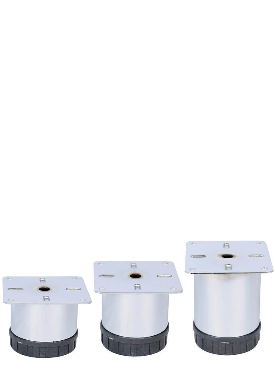 6 cm Ø 60mm Plastik Pingolu Ayarlı Metal Baza Ayağı Teknobutik.com'da
