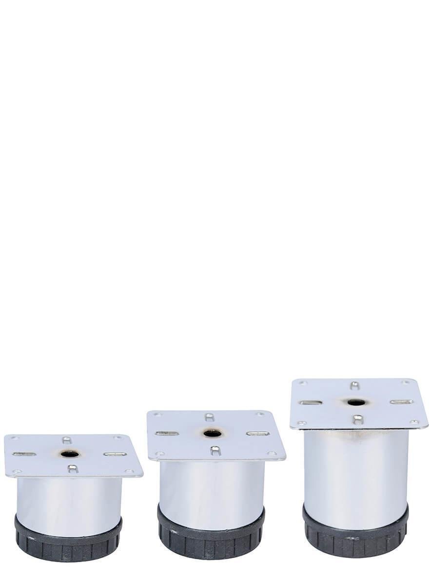 6 cm Ø 60mm Plastik Pingolu Ayarlı Metal Baza Ayağı Teknobutik.com'da