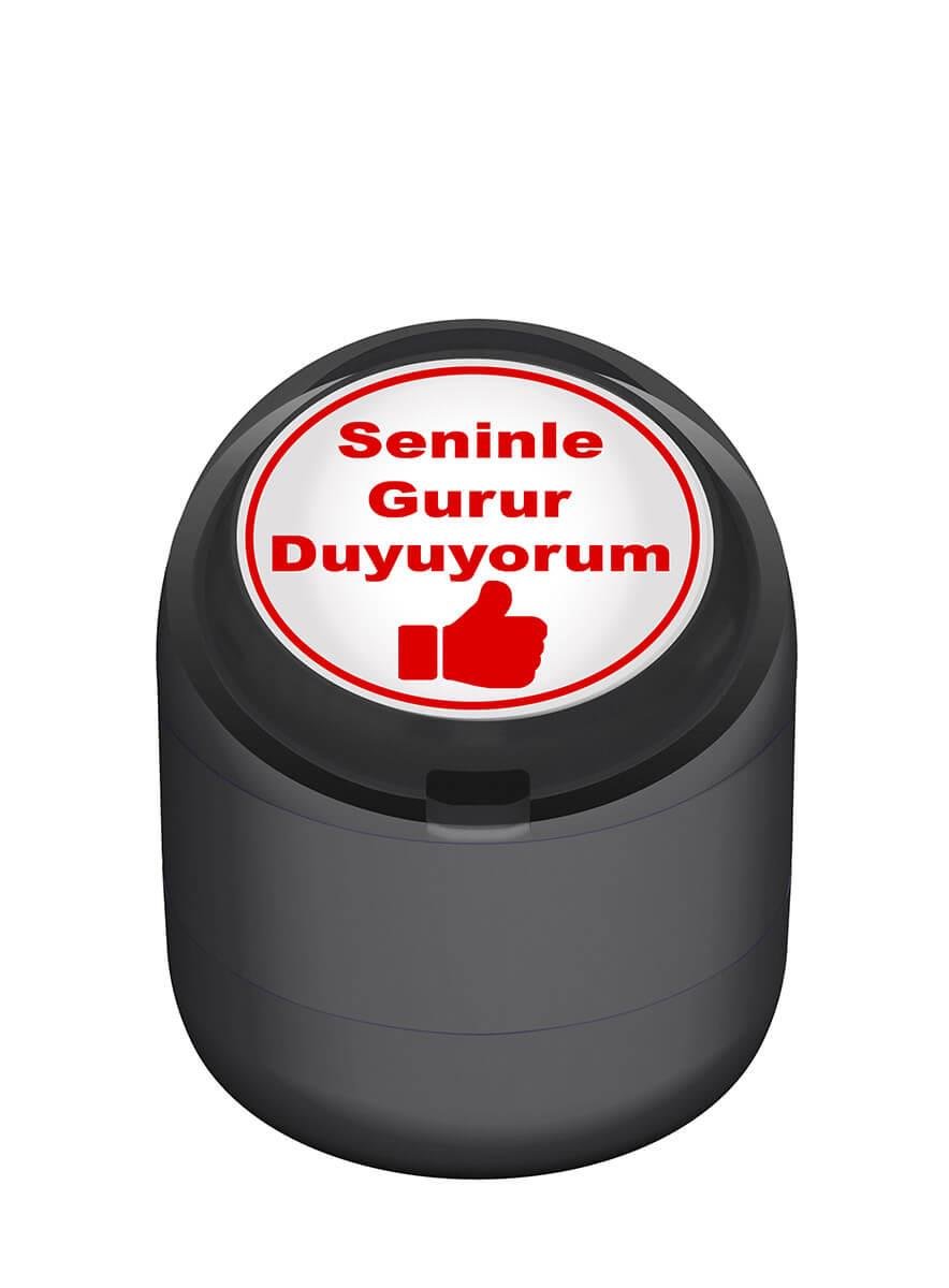 Seninle Gurur Duyuyorum Motivasyon Kaşesi 22mm Yuvarlak Teknobutik.com'da