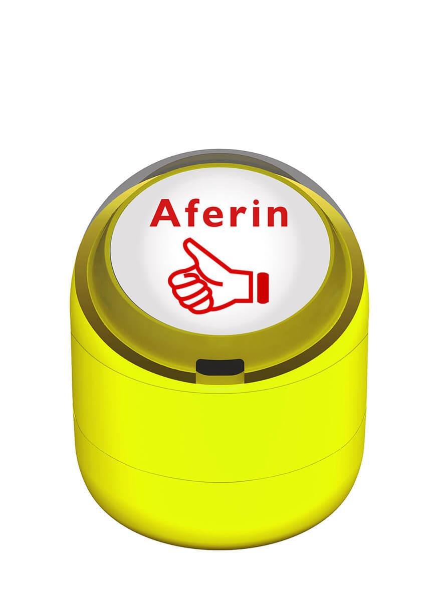 Aferin Motivasyon Flash Kaşe 22mm Yuvarlak Teknobutik.com'da