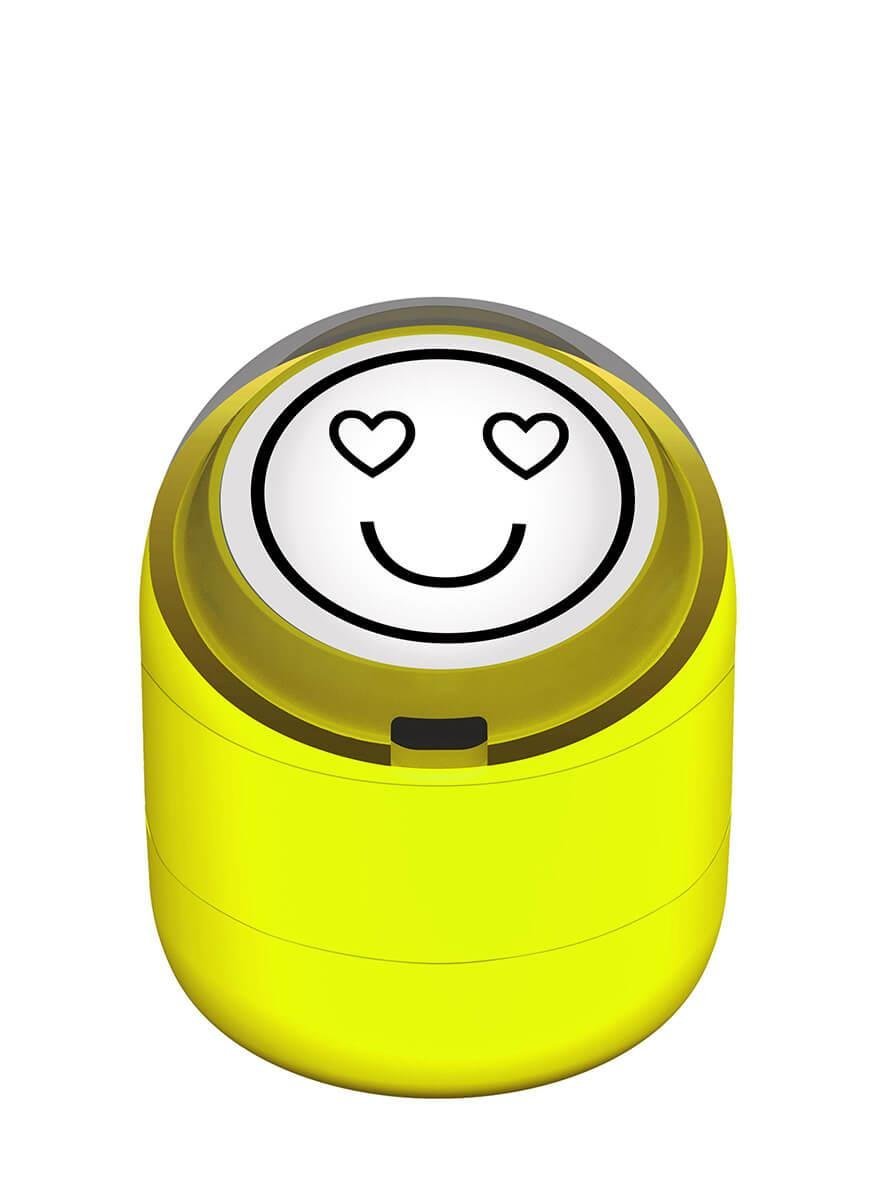 Mutlu Emojili Motivasyon Kaşesi 22mm Yuvarlak Teknobutik.com'da