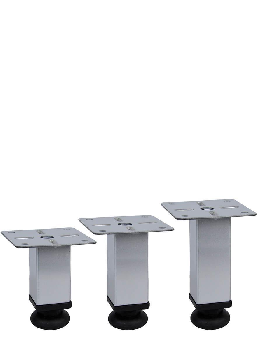 6cm 25mm x 25mm Plastik Pingolu Kare Demir Baza Ayağı Teknobutik.com'da