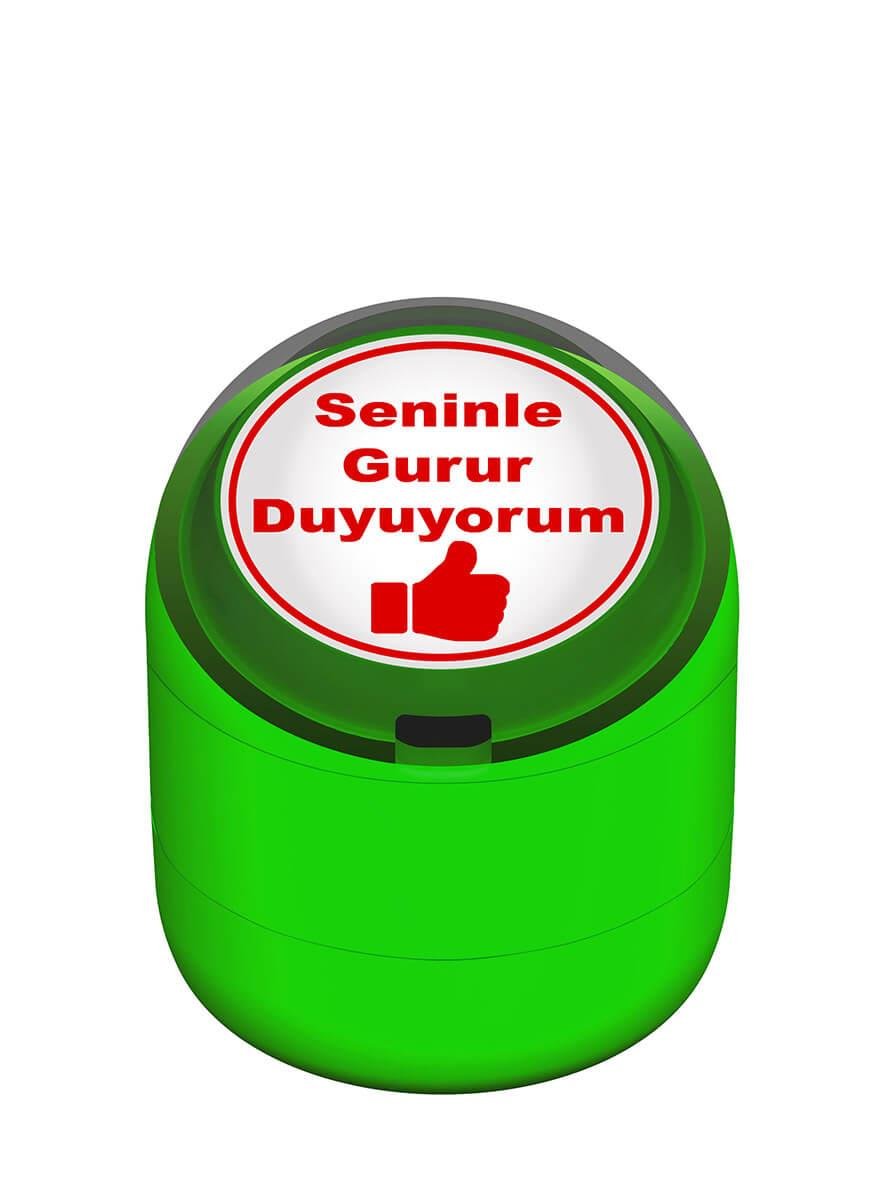 Seninle Gurur Duyuyorum Motivasyon Kaşesi 22mm Yuvarlak Teknobutik.com'da