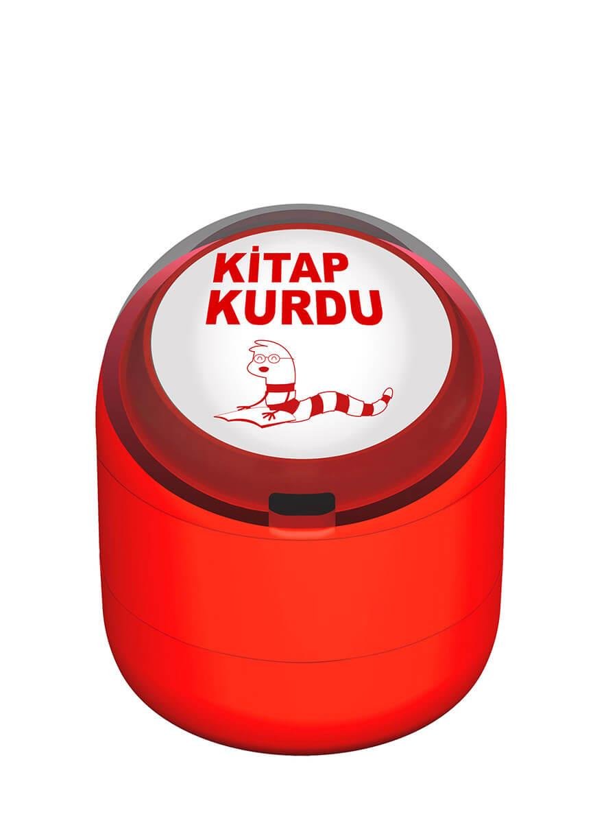 Kitap Kurdu Motivasyon Kaşesi 22mm Yuvarlak Teknobutik.com'da
