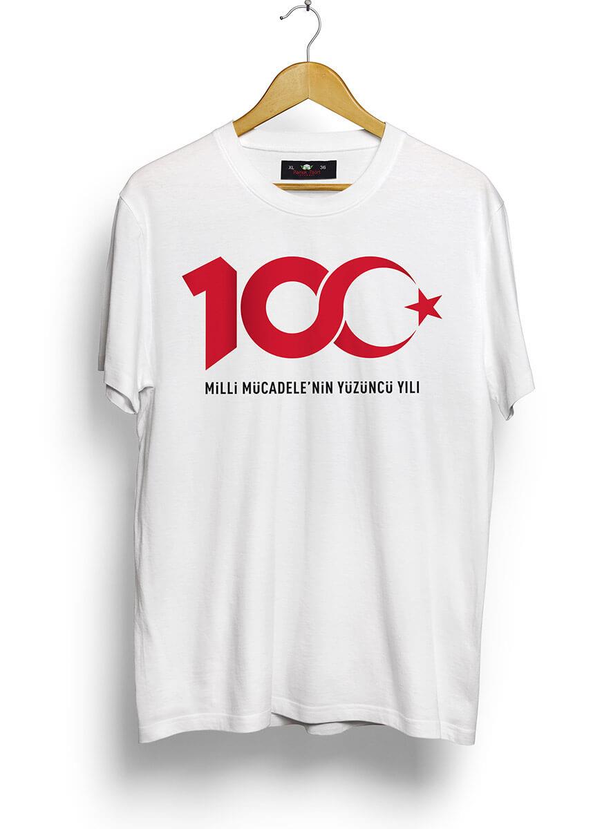 Yüzüncü Yıl Tasarımlı Oversize Kalıp T-shirt Teknobutik.com'da