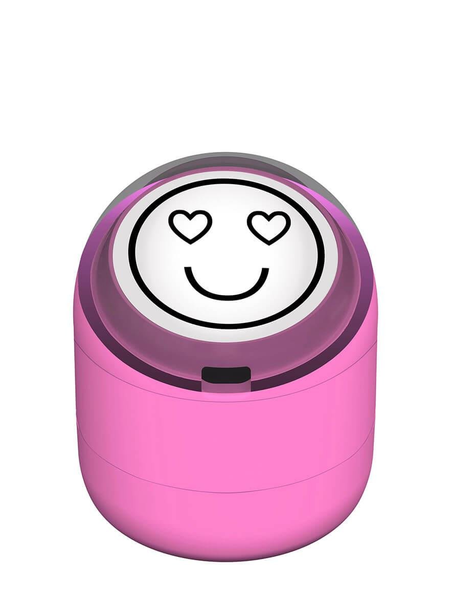 Mutlu Emojili Motivasyon Kaşesi 22mm Yuvarlak Teknobutik.com'da