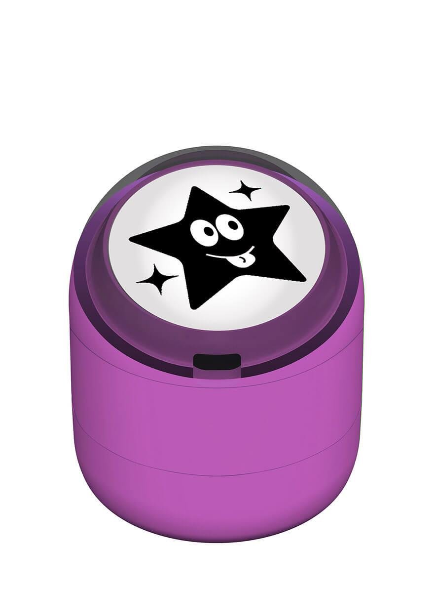 Şakacı Yıldız Emojili Motivasyon Kaşesi 22mm Yuvarlak Teknobutik.com'da