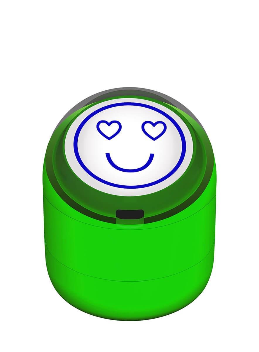 Mutlu Emojili Motivasyon Kaşesi 22mm Yuvarlak Teknobutik.com'da