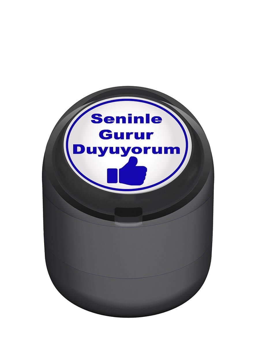 Seninle Gurur Duyuyorum Motivasyon Kaşesi 22mm Yuvarlak Teknobutik.com'da